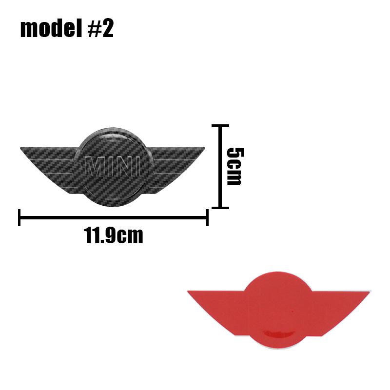 For MINI JCW R60 R59 R58 R57 R56 R55 F55 F56 WORKS Cooper 3D Metal Badge Decal Car Front Hood Trunk Emblem Stickers Accessories SS77