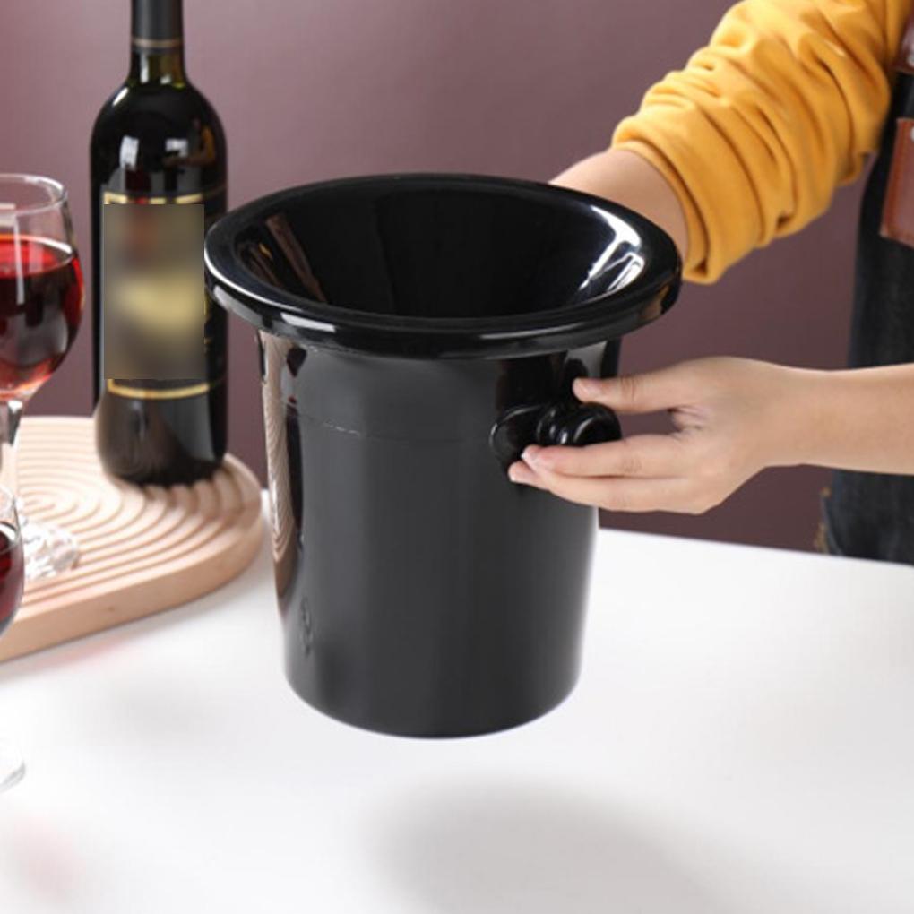 Elegante Secchiello a Forma di Barile di Vino Per Feste, Secchiello per Ghiaccio e Dispenser per Bevande, Secchielli, Secchiello per Sputare il Vino
