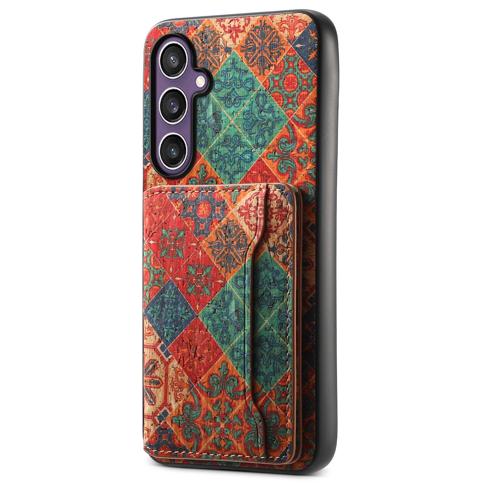 

Чохол для Samsung Galaxy S23 FE зі шкіряною задньою кришкою телефону з візерунком у формі квітів Winter/Blue