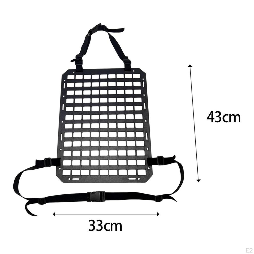 Molle Panel for Vehicles Practical Storage Rack Insert Parts Seatback Easy To Install Rear Seat