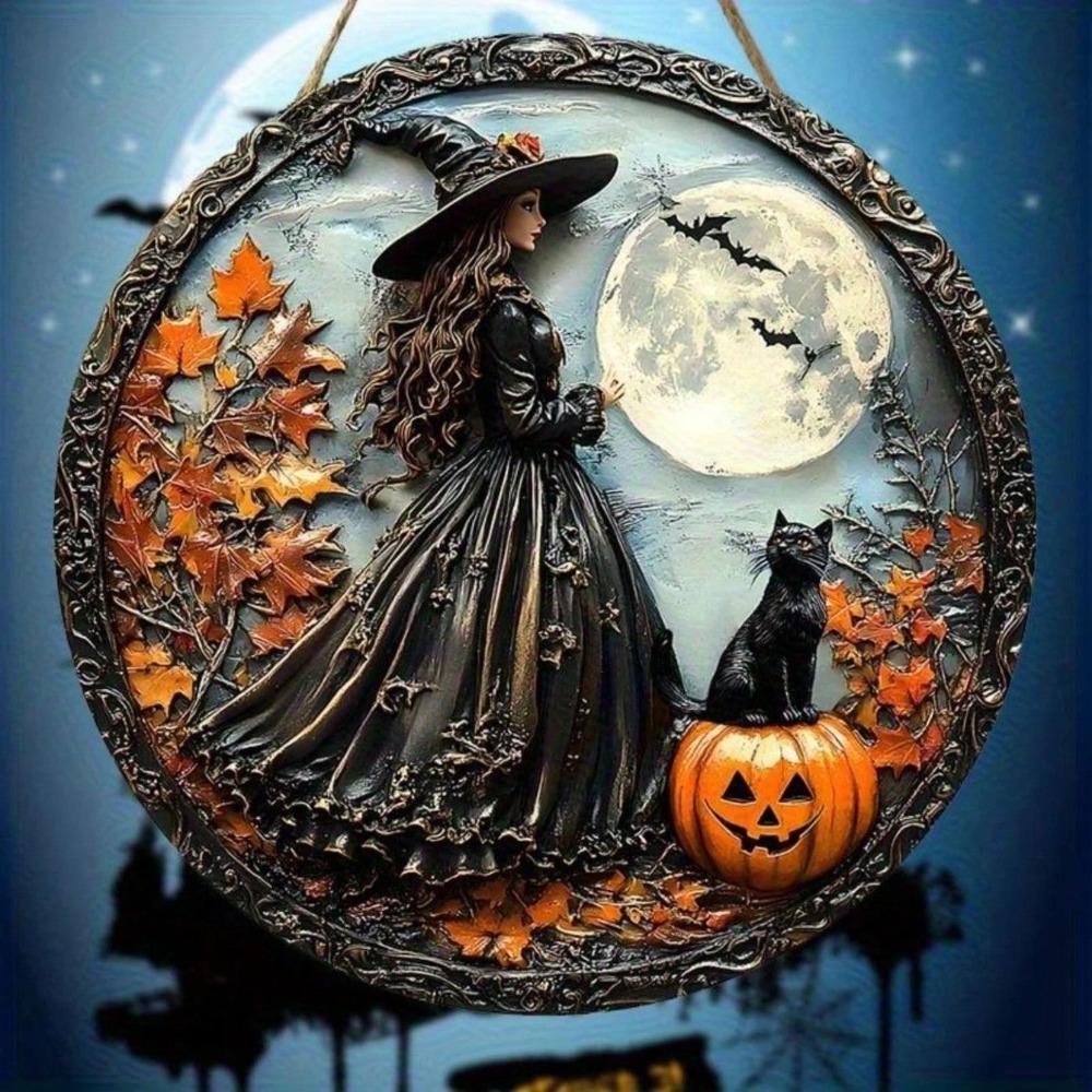 Dekoracja ścienna na Halloween Żelazny Znak Artystyczny z Blachy do Domu Kawiarni