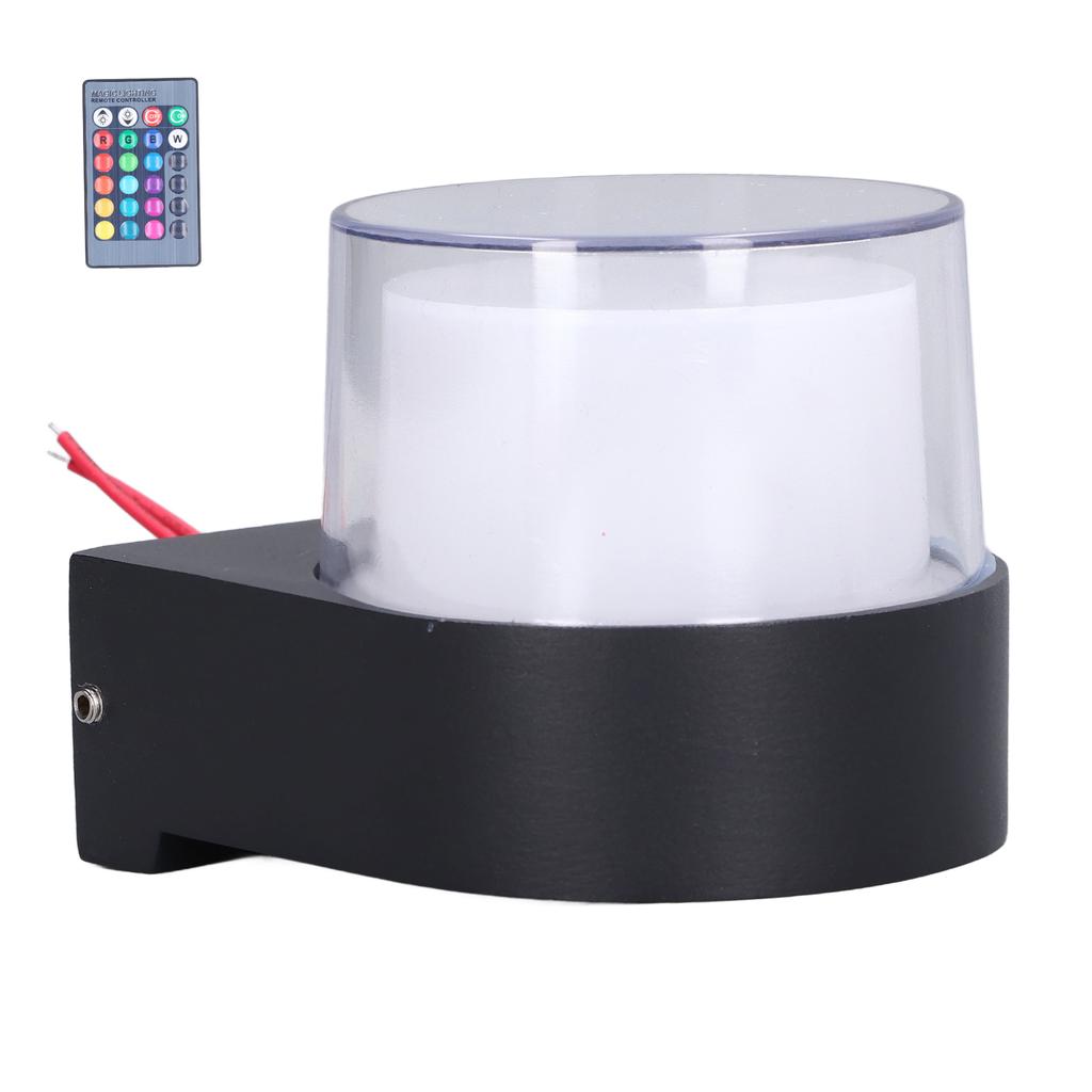 Outdoor Wall Sconce 5W RGB Remote Control LED Waterproof Wall Light for Bedroom Living Room Outdoor