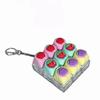 9-Button Design Keyboard Fidget Toy Soft Silicone Clicker Fidget Toy  Office Use