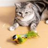 Indoor Interactive Birds Toy for Cat Chasing Teasing Toy Sounding Catnip Cat Teaser Toy Self-hilarity Wall Hanging Birds Cat Toy