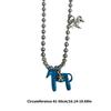 Elegant Foal Design Pendant Necklace Durable Alloy Jewelry For Women Daily Wear Gift Idea
