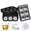 Silicone Ice Cube Mold Set: Long Strip, 6 Squares, 6 Balls, 15 Grids, 37 Grids, Skull Shapes with Lid.