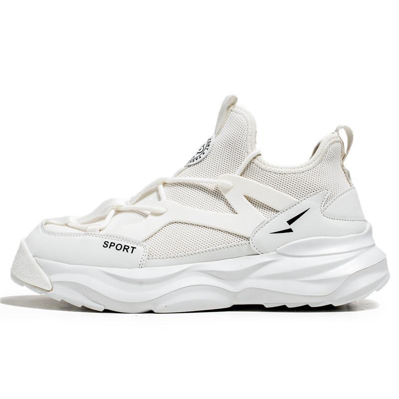 

Мужская обувь 2025 лето новая дышащая тонкая сетка летучая тканая повседневная обувь толстая подошва увеличивающая рост молодежная спортивная обувь 39