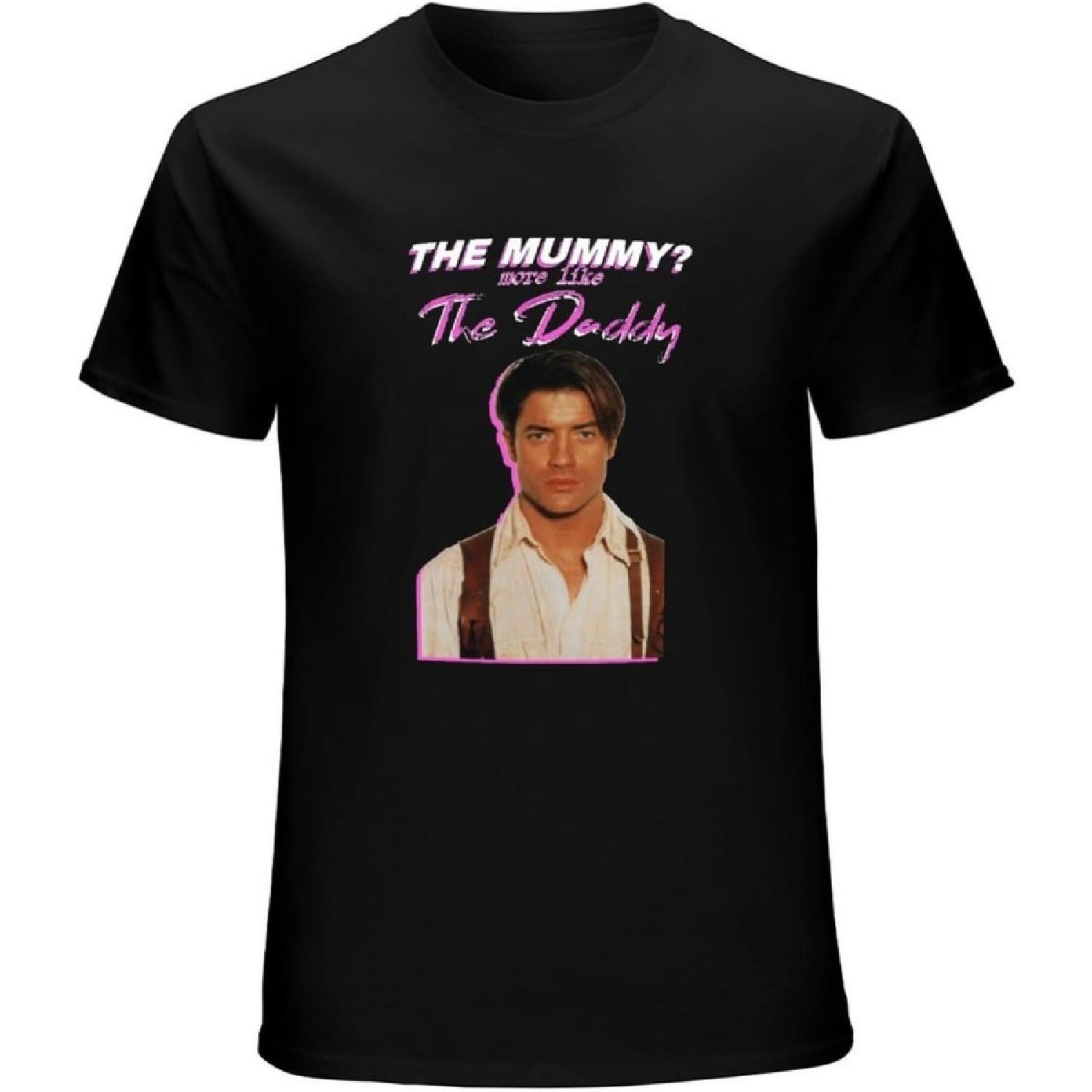 

BOLECHANG The Mummy More Like The Daddy Brendan Fraser T-Shirt Black Tee Unisex Mens Shirt XXXXXL різнокольоровий
