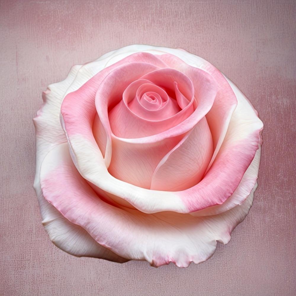 Candle Mold, Elegant Pink Rose White Soap Silicone Mold - Perfect for Resin Casting, Clay, Aromatherapy Jewelry Making and DIY Crafts -