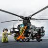 732 peças Série Militar Wuzhi-10 Gunship Building Block Toy Presente para Crianças Sem Caixa