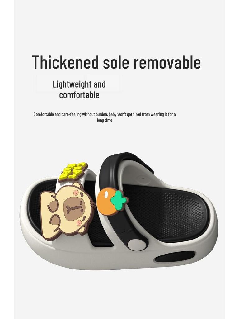 EVA Capybara Non-Slip Soft Sole Cartoon Sandals for Infant and Toddler Boys & Girls