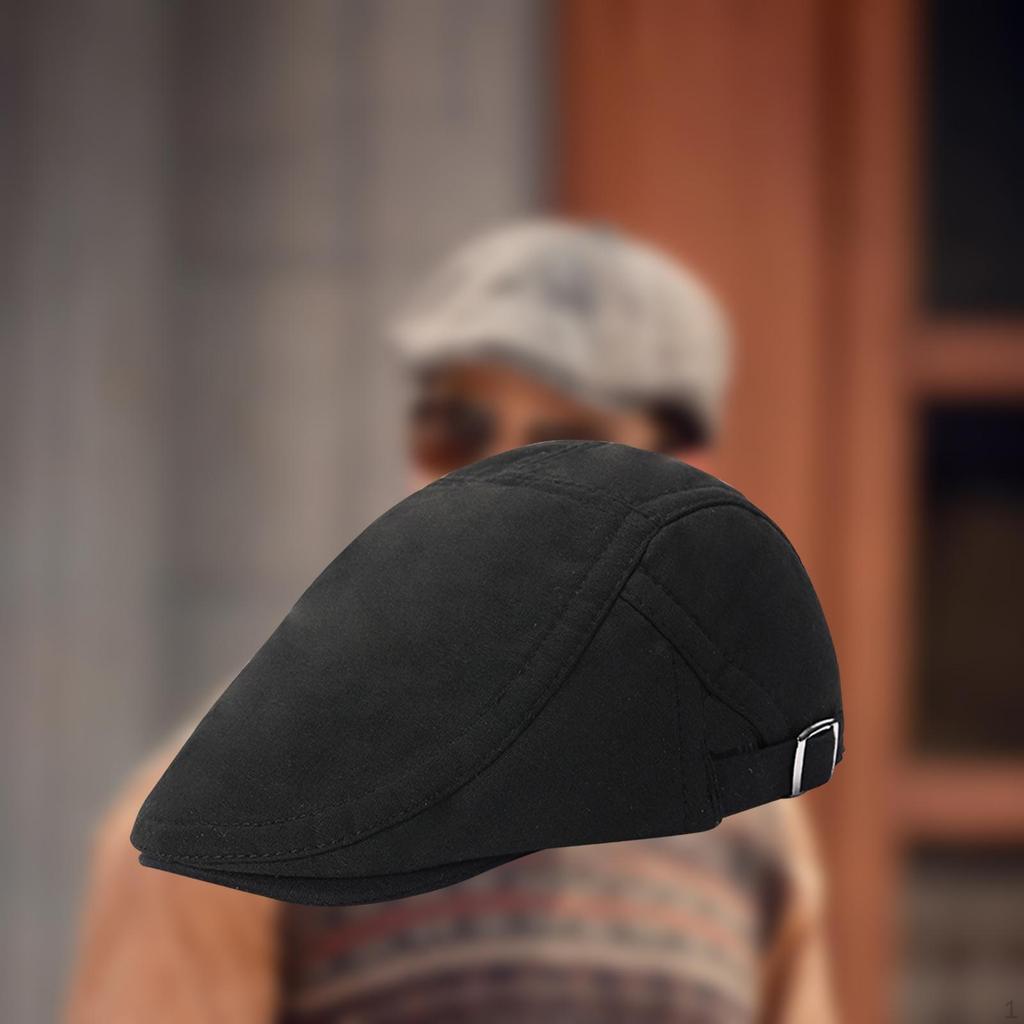 Beret Cabbie Hat Head Warmer Ivy Cap Adjustable Breathable Newsboy Women Men Flat for
