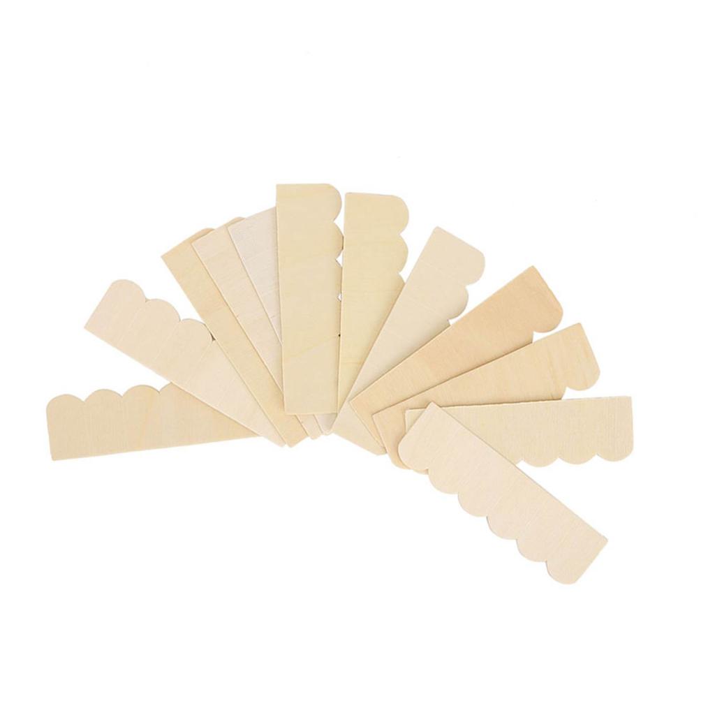  1Celsius12 Dollhouse Accessories   Wood Decoration Roof Tile Building Model Accessory