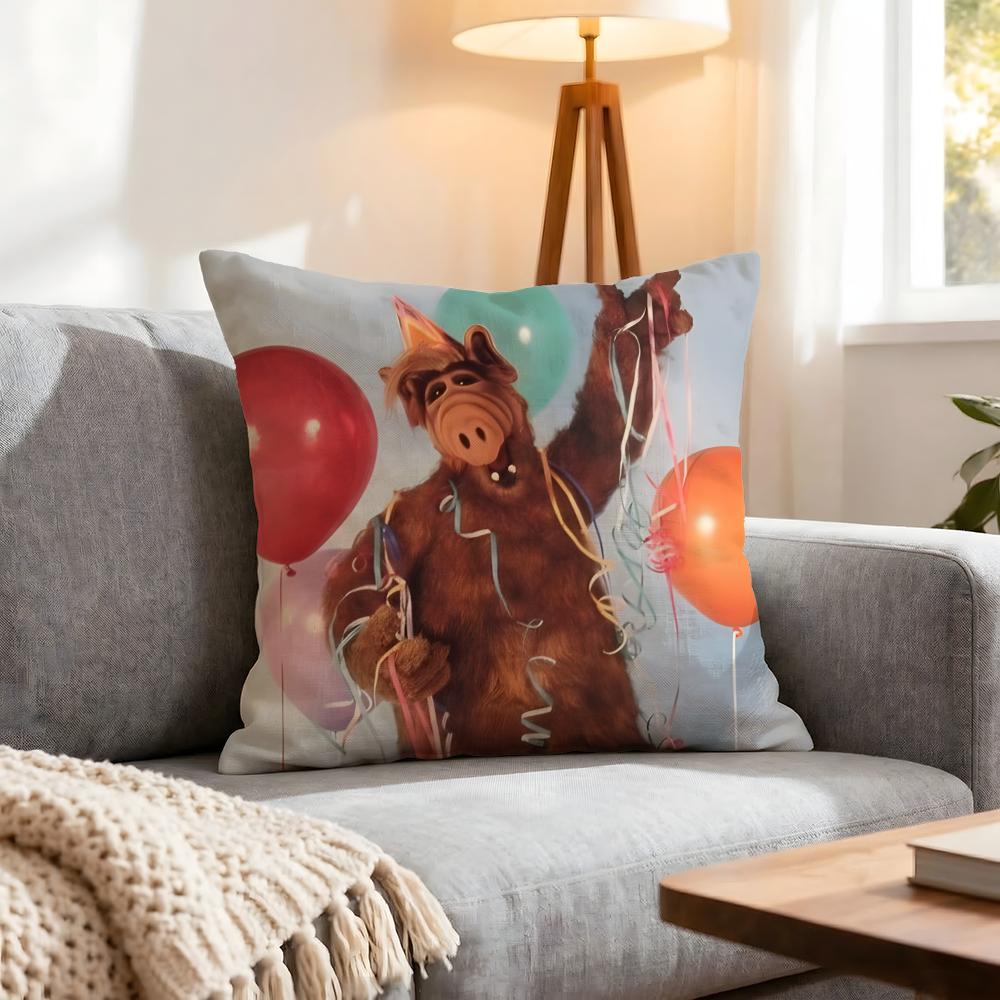 Cartoon ALF Cushion Cover Pcs Decorative Covers Soft Cushion Case for Sofa Couch Decor x x Pillowcases