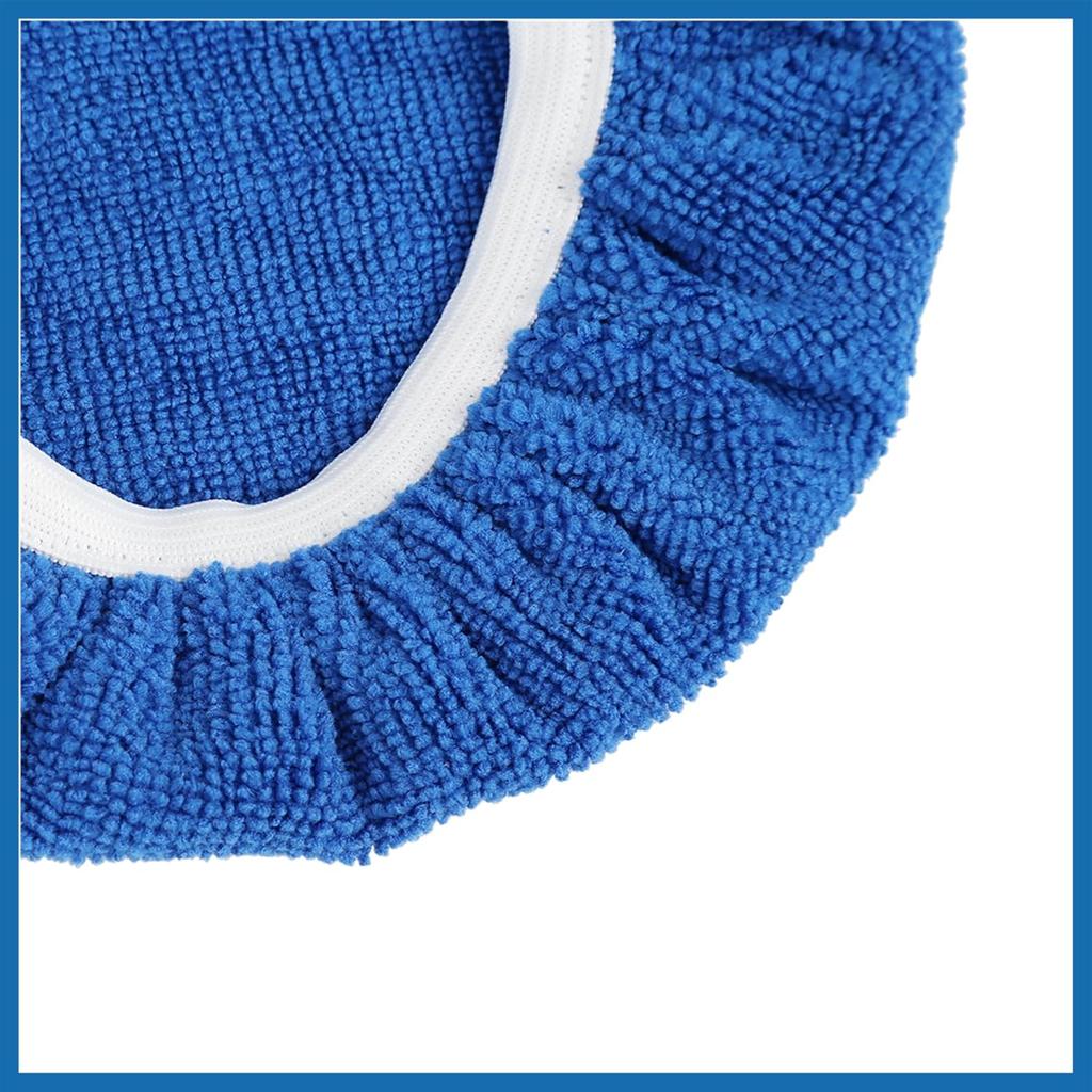 5pcs Car Polisher Pad Bonnet 7-8 Inch Soft Microfiber Polishing Buffing Pad Cover Item Replacement