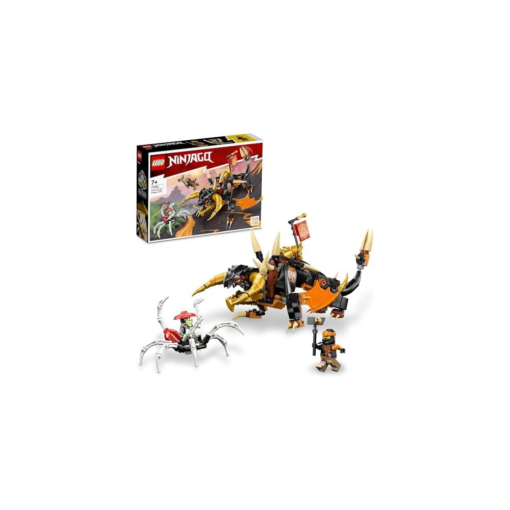 Конструктор LEGO Ninjago Земляной Дракон Коула EVO 71782 для детей 7-9 лет, Игрушка-конструктор