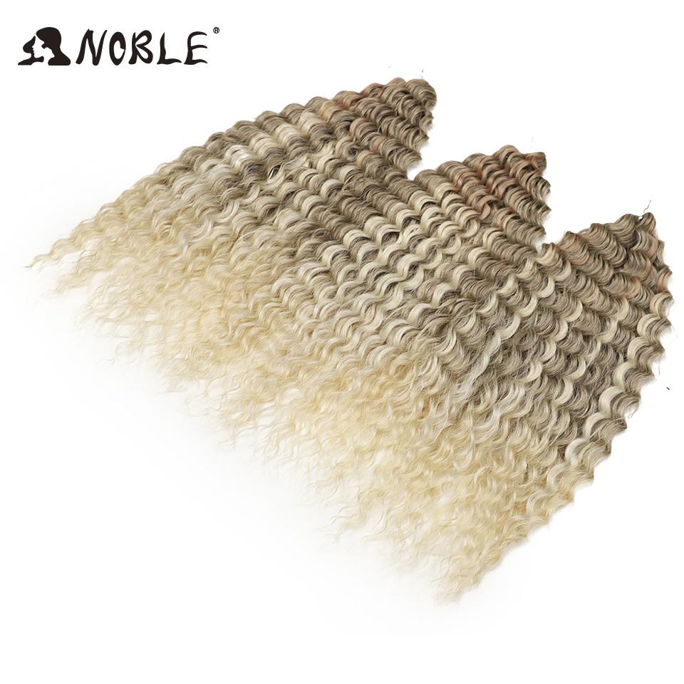 Edles Häkelhaar Locken Haar Wasserwelle 24 Zoll 300g Ombre Blond Twist Häkelhaar Zopf Haar Deep Wave Flecht Haarverlängerung