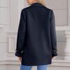 Ladies' Casual Lapel Single Breasted Long Sleeved Jacket Coat