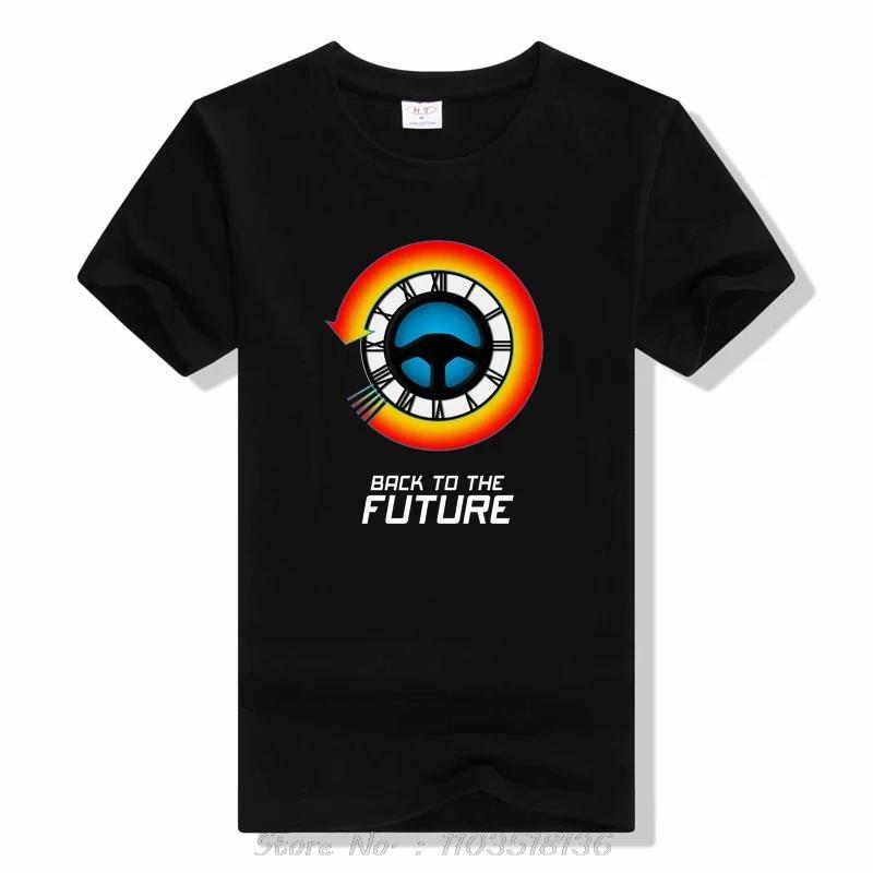 Back To The Future Pure Cotton Tshirt Summer Brand Tshirt Men Classic Movie Series Back To The Future Oneck Short Sleeve