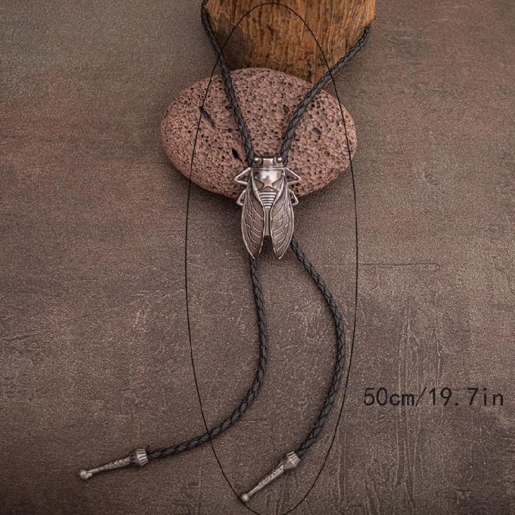 6Pcs Men's Fashion Rodeos Bolo Tie with Adjustable Leather Strap and Western Cow Skull Metal Pendant Necktie Necklace