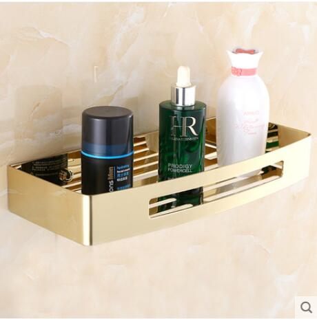 

Wall Mounted Black/Gold/Rose Gold/White Square Bathroom Shelf Soap Basket Bath Shower Shelf Soap Basket Holder building material