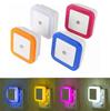 Auto Sensor Night LED Light Automatic Lamp Indoor Hallway Bedroom Living Room Stair Lampu Tidur Pink Blue White Lighting