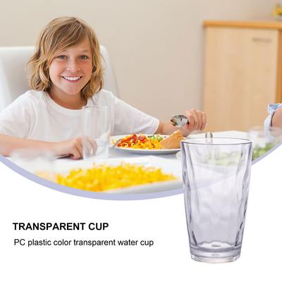 1 pièce Grande Capacité Gobelet à Grains d'Eau Transparent Acrylique Gobelet à Boire Résistant aux Chocs pour Bière Soda Jus Usage Domestique