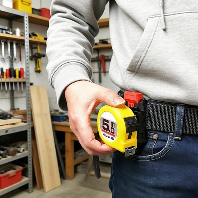 Professional Tape Measure Belt Clip With Nonslip Design Perfect For Woodworkers Construction Workers And DIY Enthusiasts