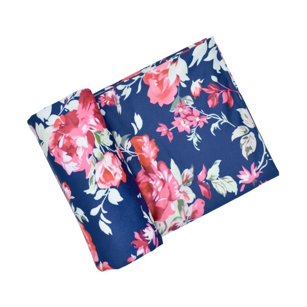 80*80cm  Multi-Functional Watercolor Printing Elastic Ultra-Flexible Towel Swaddle