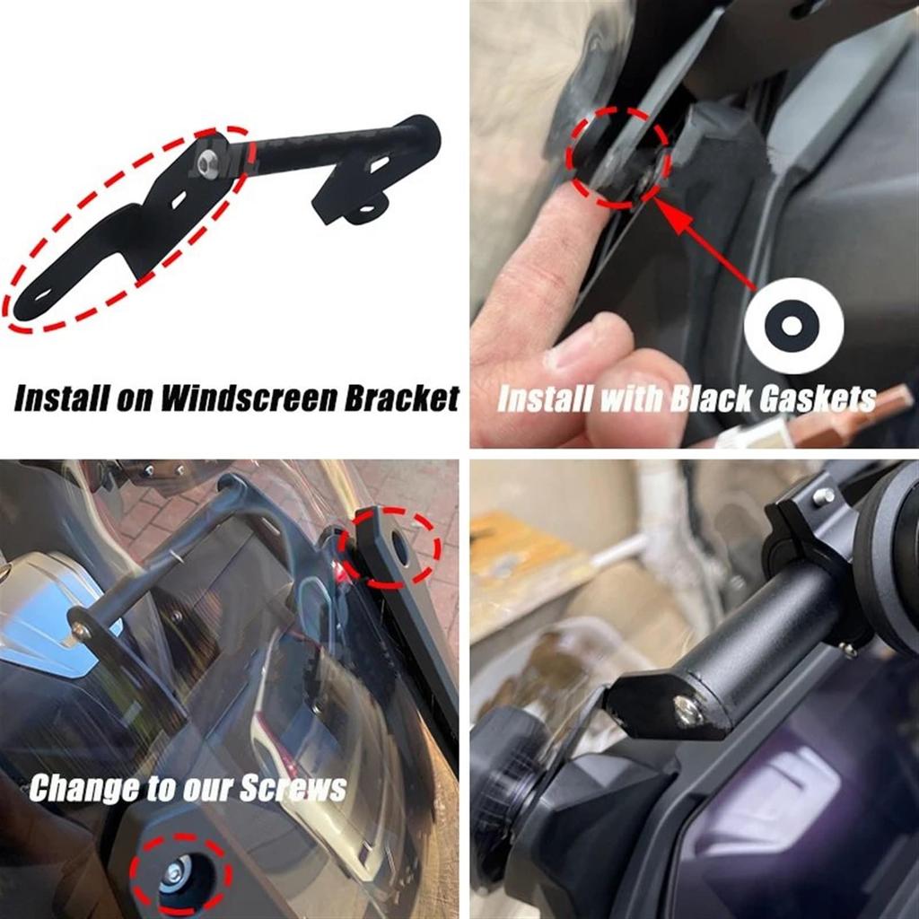 Handlebar Mount Bracket for Honda C 400 C400 Motorcycle GPS Smartphone Navigation Bicycle Smartphone Holder C400GT, GT, 400GT, (2019, 2020, 2021,