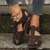 Mode 2024 Neue Sommer Damen Keilabsatz Retro Leichte Rutschfeste Schnallen-Sandalen