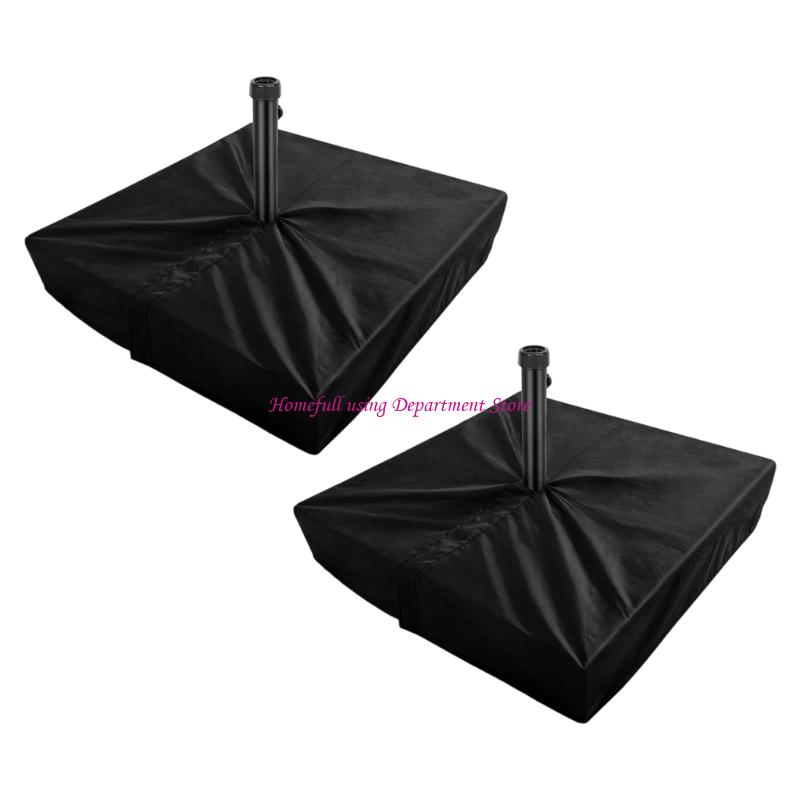 

Rainproof Square Patios Umbrella Stand Protectors For Outdoor Furniture 1 Pair чорний