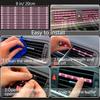 26pcs of Car Interior Cover Steering Wheel Cover License Plate Frame Car Hook Water Coaster One-Button Start Ring Air Outlet Decorative Strip Set