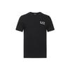 EA7 Letter Logo Short Sleeve T-Shirt Men Tops Black 3GPT07-PJ03Z-1200