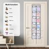 12 Large Pockets Over Door Hanging Shoe Organizer, White