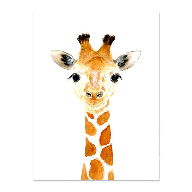 Zwierząt arkusze dekoracyjne obraz ścienny plakat artystyczny płótna dziecięce obrazy pokojowe do przedszkola dekoracyjne wydruki plakaty ścienne bez ramki