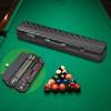Pool Cue Case Lightweight Foam Inside Holds 3 Butts and 3 Shafts Billiard Stick Carry Case Storage Box Billiards Equipment
