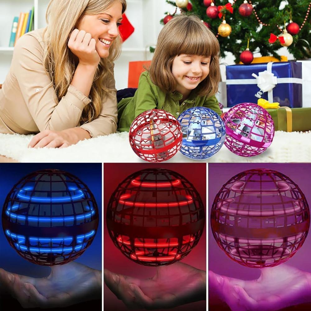 2025 upgraded flying ball toy, hovering spinning ball mini drone - magical floating galaxy flying spinning ball