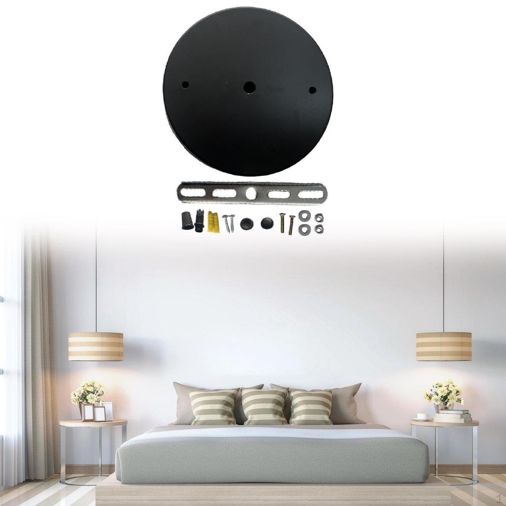 Canopy Kit Chandelier Ceiling Plate with Mounting Hardware Retro Style for Pendant Lamp Iron