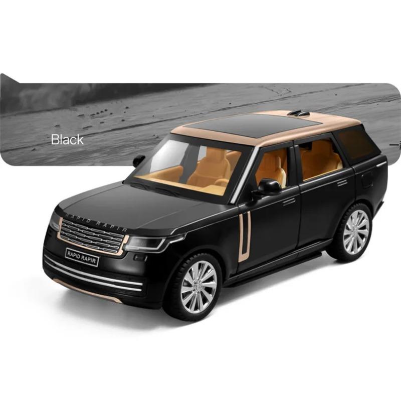 1/24 Land Rover Range Rover SUV Model samochodu ze stopu metali Diecast Pojazdy terenowe Model samochodu Symulacja Dźwięk i światło Zabawka dla dzieci Prezent