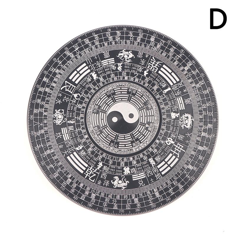 

Китайский Тайцзи Багуа вращающийся компас фэн-шуй из алюминиевого сплава китайские товары для мастеров, благословение удачи, украшения для домашнего декора