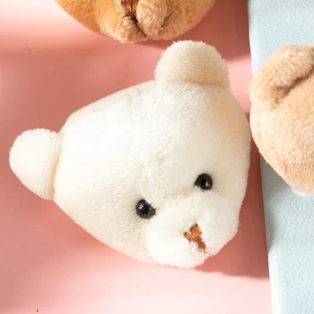 

5 шт./лот Мультяшная плюшевая кукла в виде головы медведя, Мультяшная голова кролика, Мягкая игрушка-животное, Кавайная плюшевая кукла-мишка Тедди, Детский подарок