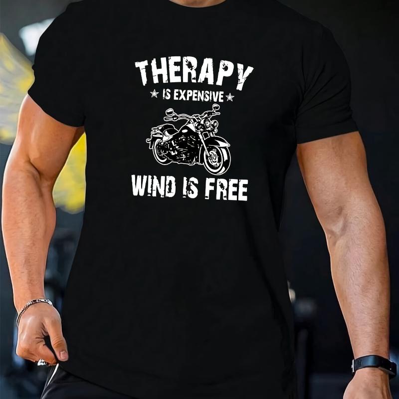 Motorrad Grafik T-Shirt für Herren Ultra lässiges Kurzarm Design Perfekt für Sommer-Fahrabenteuer mit lebhaft bedruckten T-Shirts