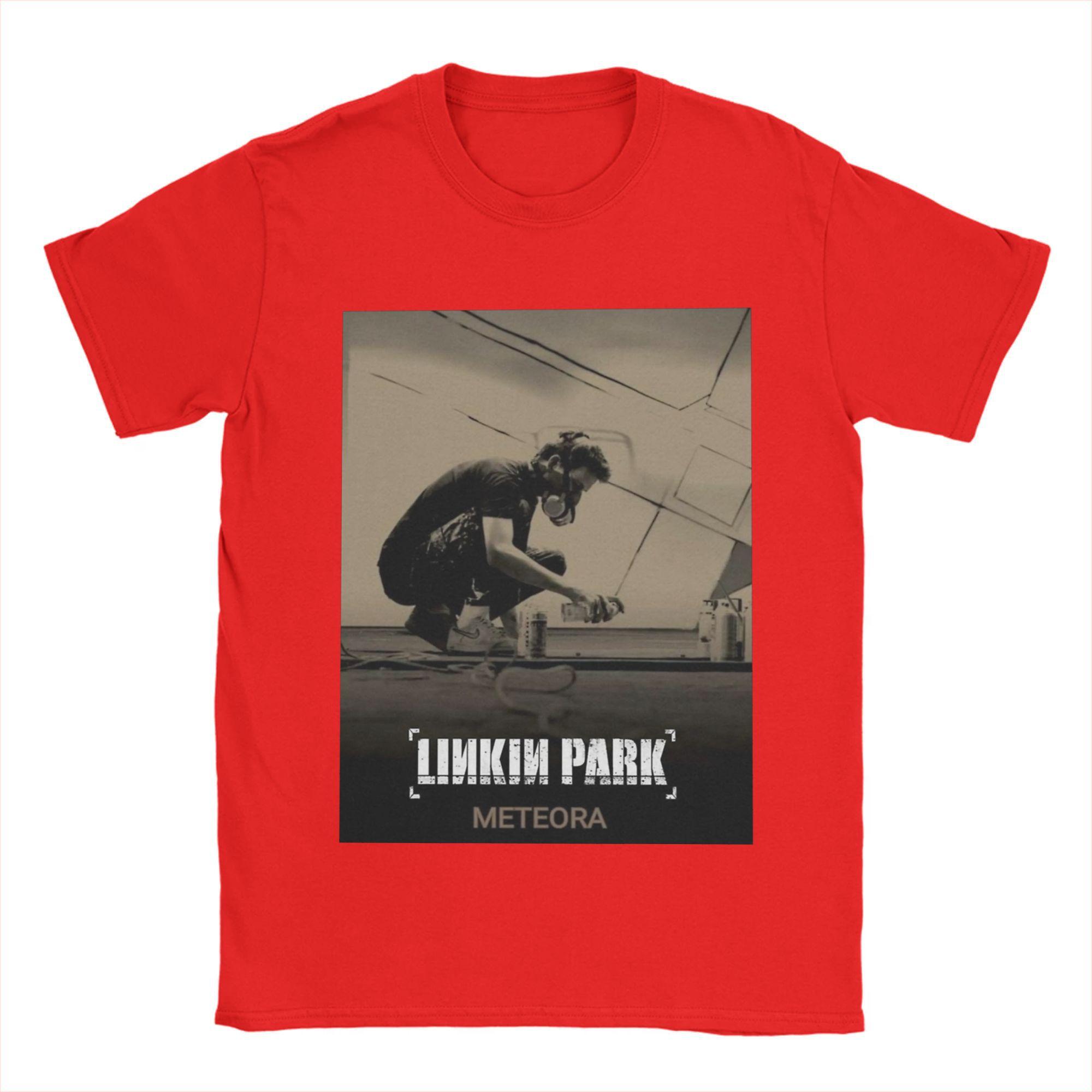 

Хлопковая футболка L-Linkin P-Park для мужчин Пляжная группа Классические футболки Удобные Модные Крутые футболки Оверсайз Оптовые топы S