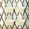 Metal Hanging Flower Pots for Railing Fence Planter Box with Detachable Hooks Drainage Holes for Outdoor Plant Balcony