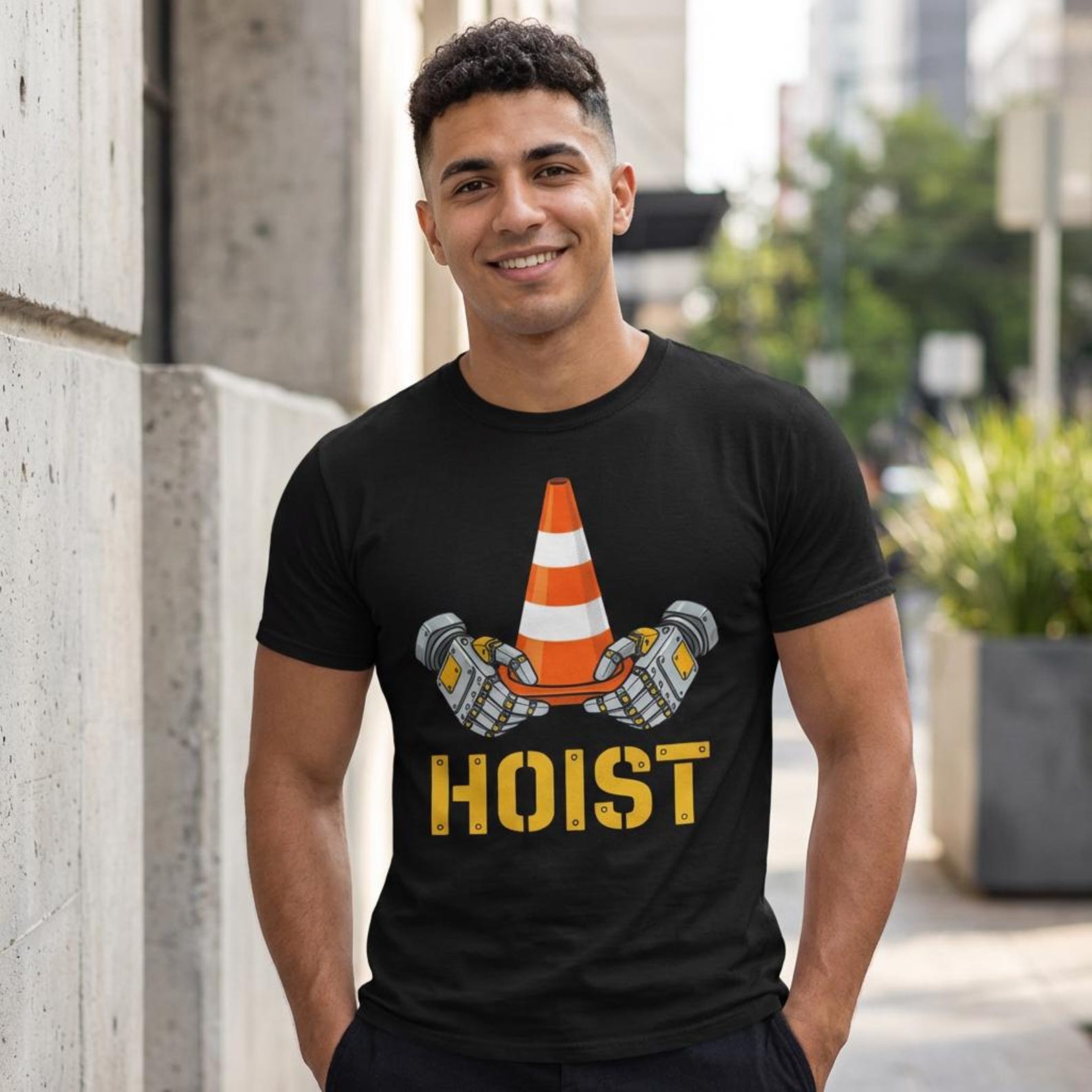 Hoist The Traffic Cone T-Shirt; Funny Party Meme Tee; Trendy Sarcastic Humor Shirt XL