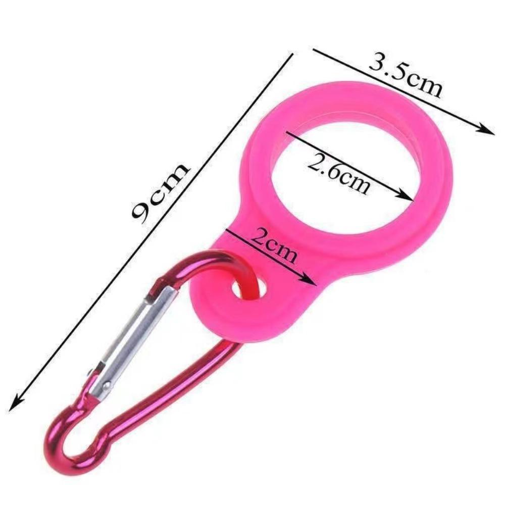 Water Bottle Holder Rubber Buckles Hook Sports Kettle Buckle Outdoor Carabiner Camping Hiking Tool Camping Equipment 4