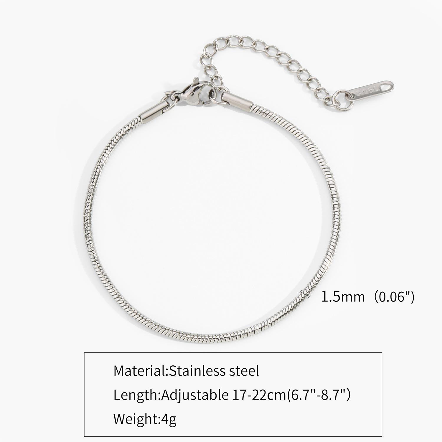 Stainless Steel Adjustable Cuff Bracelet For Men Simple Multi-layer Matching Bracelet Fashion Jewelry Trendy Men s Accessories
