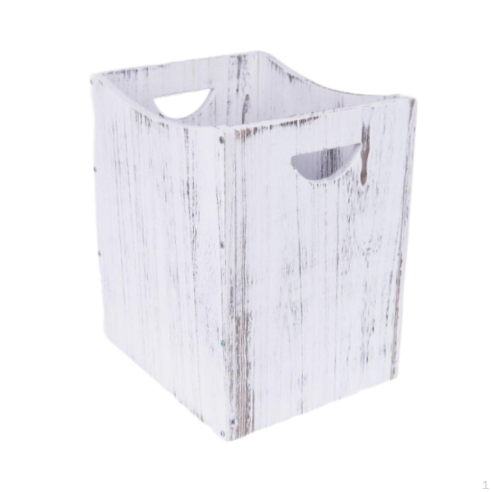 

Компактный мусорный бак с ручкой, деревянный дизайн для кухни и ванной комнаты 30x25x35cm