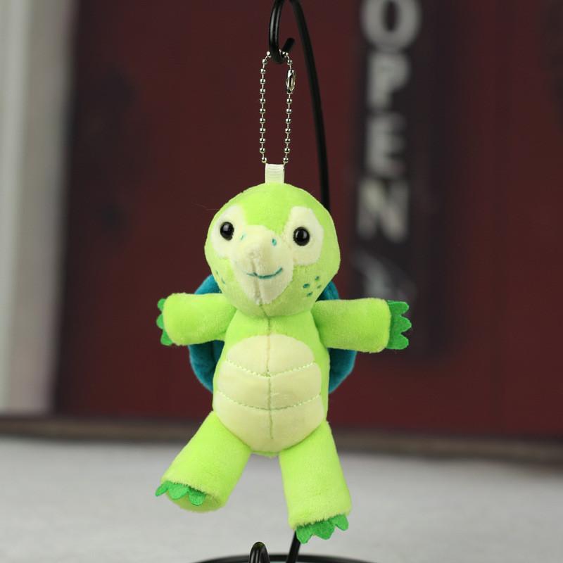 Fashionable Plush Turtle Keychain Adorable 12cm Turtle Bag Charm Cute Turtle Stuffed Animal Key Holder